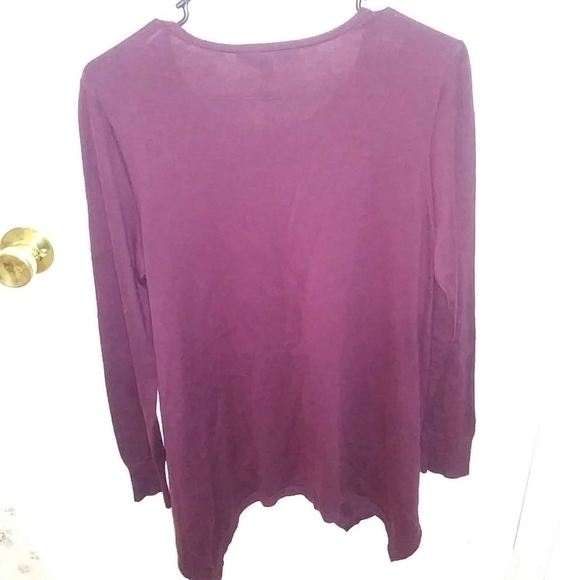 Simply Vera plum blouse with pretty beading medium - Picture 5 of 6